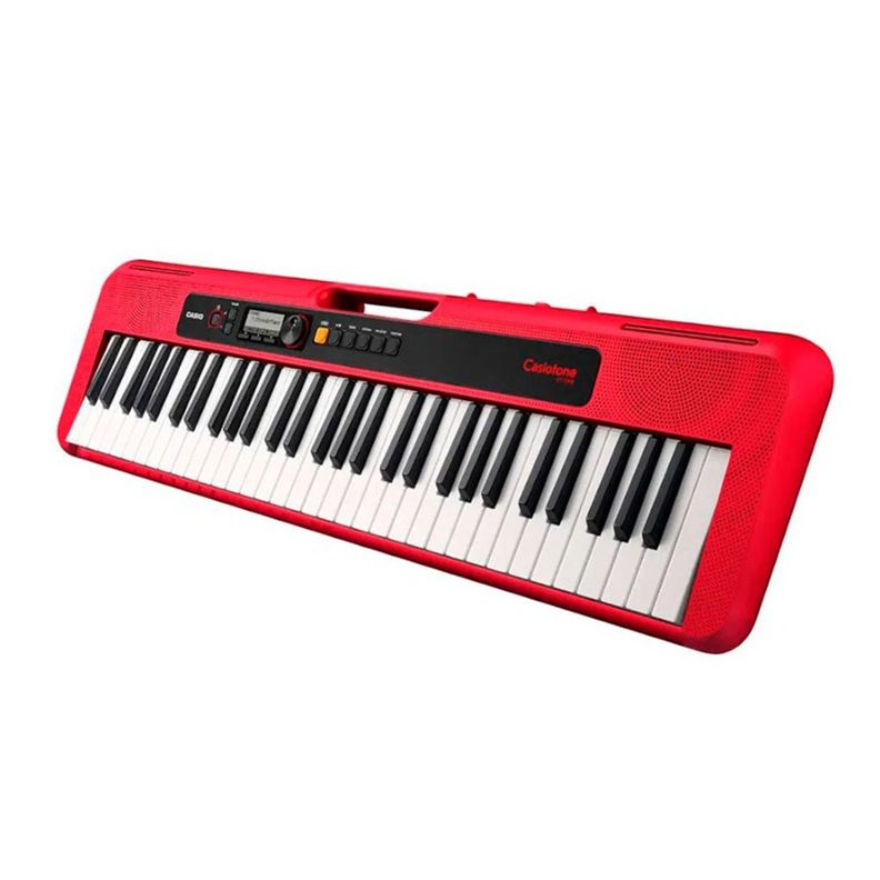 TECLADO CASIO CT-S200RDC2-ADAP ELECTRÓNICO CASIOTONE COLOR ROJO
