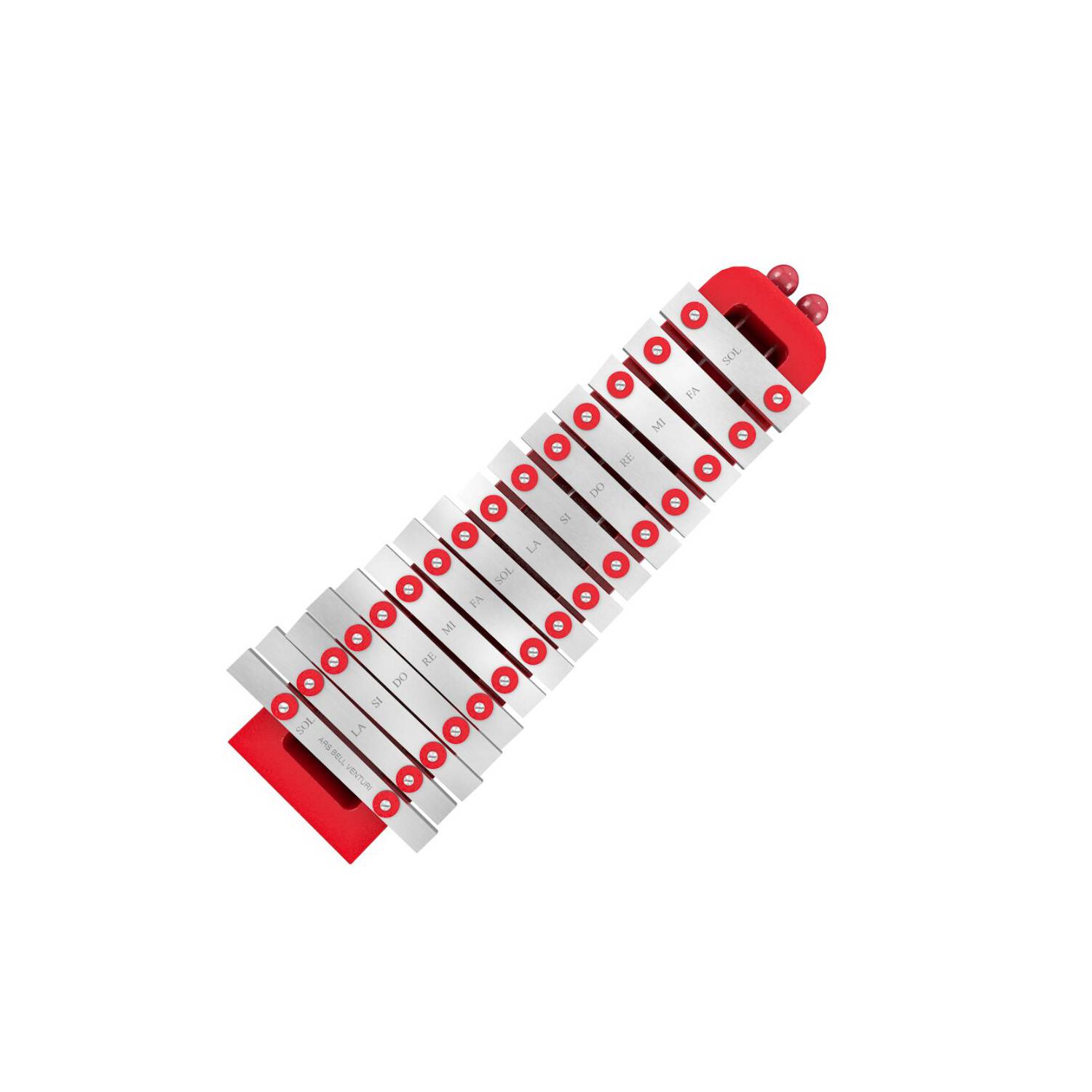 Xilófono 2/8 Cromático con fieltro Rojo