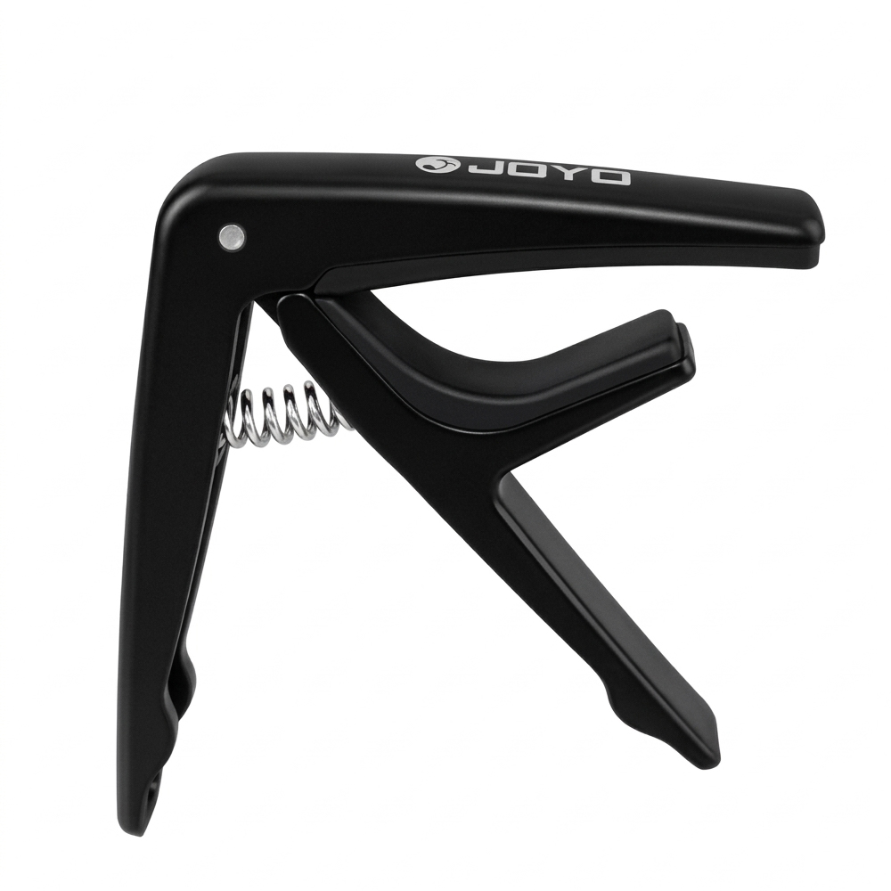 JCP-01BK CAPOTRASTE CON RESORTE NEGRO PARA GUITARRA ACÚSTICA Y ELÉCTRICA – JOYO