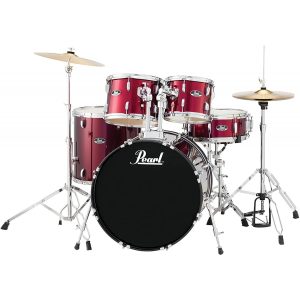 Batería Acústica Pearl Roadshow Vino – Kit Completo para Músicos