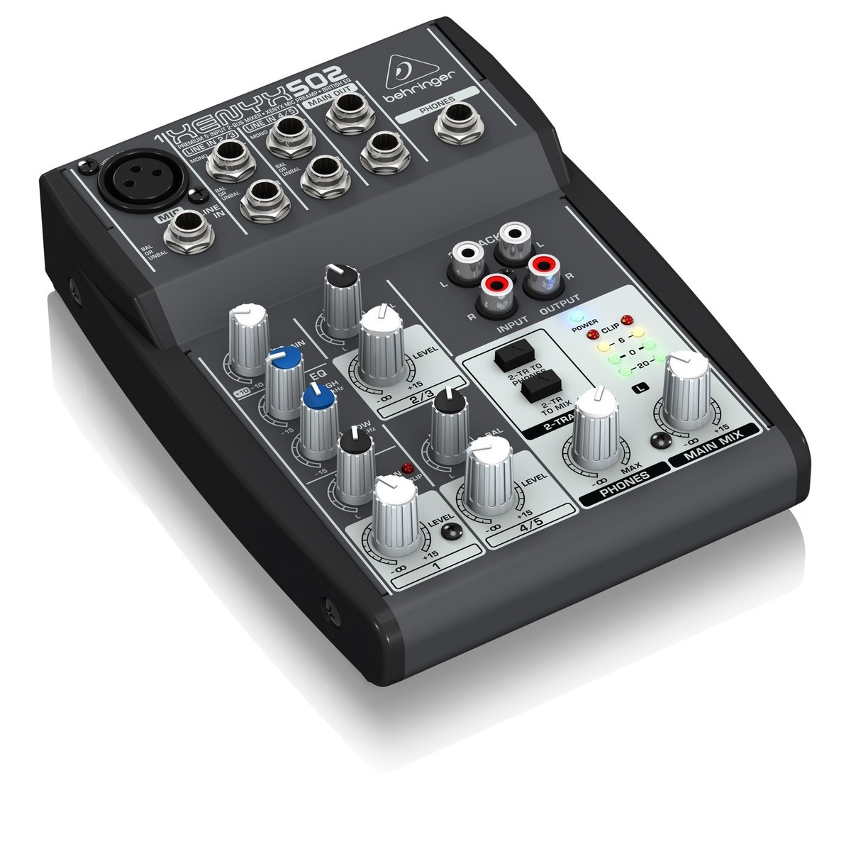 502 Behringer MIXER 1 CANAL MONO + 2 STEREO, 2 AUX