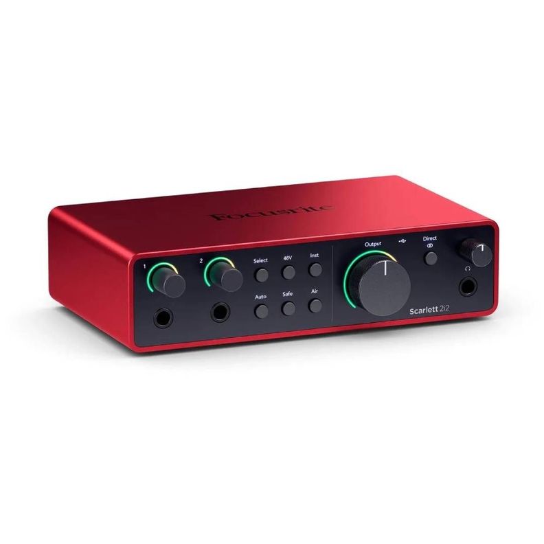 Focusrite Scarlett 2i2 4ta Gen – Interfaz de audio USB-C