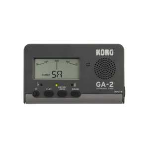 AFINADOR KORG PARA GUITARRA Y BAJO GA-2-MG GRIS OSCURO