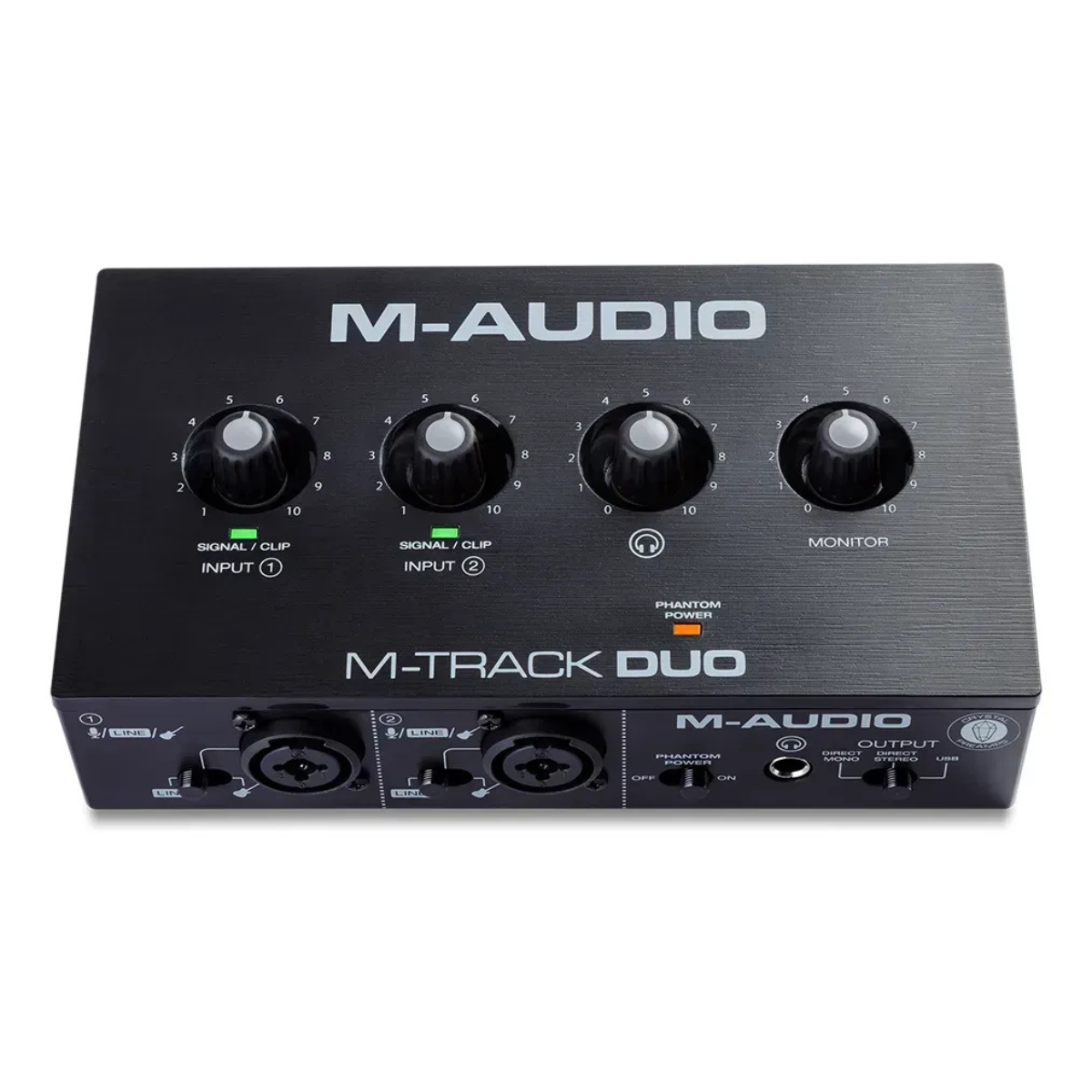 INTERFAZ DE GRABACION - M-TRACK DUO - 2X2 COLOR Negro